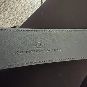 Gucci | Accessories | Gucci Gg Marmont Wide Belt Black Gold  display picture 1
